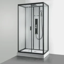 Allibert Douchecabine Uyuni Hoekmodel 80x120cm Zwart