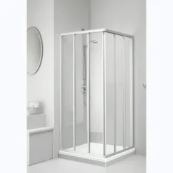 Sealskin Douchecabine Hoekinstap Met Schuifdeur C110 Mat Zilver