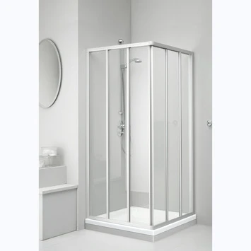 Sealskin douchecabine hoekinstap met schuifdeur C110 mat zilver Sealskin Douchecabine Hoekinstap Met Schuifdeur C110 Mat Zilver -Badkamerwinkel Voor Thuis 123 3814