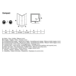 Sealskin Douchecabine Met Schuifdeur Compact Hoekinstap 90x195 Cm Chroom -Badkamerwinkel Voor Thuis 123 3843