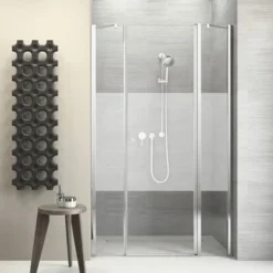 Sealskin Swingdeur Voor Nis Code R 3-delig 140x197 Cm Met Gesatineerde Band