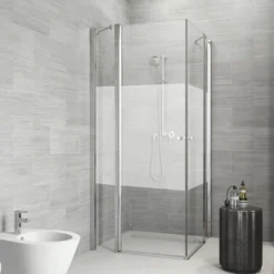 Sealskin Douchecabine Code Hoekinstap 4-delig 80x197 Cm Met Gesatineerde Band