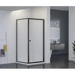 Atlantic Roan Douchewand En -deur 90x90x190cm Zwart 2 Atlantic Roan Douchewand En -deur 90x90x190cm Zwart -Badkamerwinkel Voor Thuis 123 3888