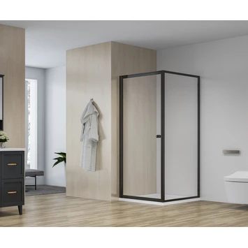 Atlantic Roan Douchewand en -deur 90x90x190cm Zwart Atlantic Roan Douchewand En -deur 90x90x190cm Zwart -Badkamerwinkel Voor Thuis 123 3889