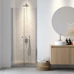 Sealskin Pendeldeur Nis Hooked 100x200cm Hoogglans Aluminium