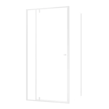 Sealskin Contour Draaideur met zijwand 100x100x200 cm, 6 mm helder veiligheidsglas met antikalklaag Mat wit Sealskin Contour Draaideur Met Zijwand 100x100x200 Cm, 6 Mm Helder Veiligheidsglas Met Antikalklaag Mat Wit -Badkamerwinkel Voor Thuis 123 3928