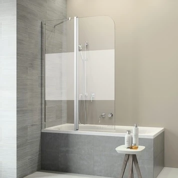 Sealskin Badwand Code L 2-delig 110x152 cm met Gesatineerde Band Sealskin Badwand Code L 2-delig 110x152 Cm Met Gesatineerde Band -Badkamerwinkel Voor Thuis 123 3967