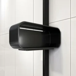 Sealskin Inc. Inloopdouche Type A3 120x200 Cm Met Douchemand, 8 Mm Helder Veiligheidsglas Met Antikalklaag Mat Zwart -Badkamerwinkel Voor Thuis 123 4050