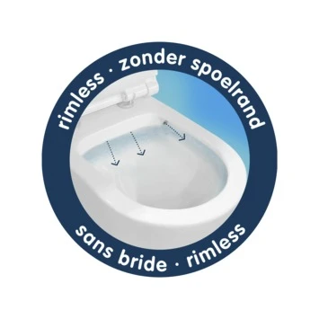 Geberit inbouwreservoir UP100 Pureflow met wandcloset zonder spoelrand Geberit Inbouwreservoir UP100 Pureflow Met Wandcloset Zonder Spoelrand -Badkamerwinkel Voor Thuis 123 413