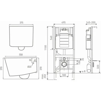 Geberit inbouwreservoir UP100 Pureflow met wandcloset zonder spoelrand Geberit Inbouwreservoir UP100 Pureflow Met Wandcloset Zonder Spoelrand -Badkamerwinkel Voor Thuis 123 414