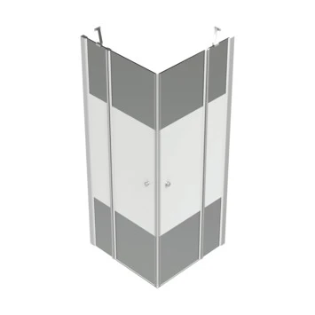 Van Marcke Hoover douche hoekinstap met draaideuren 80x80x195 Van Marcke Hoover Douche Hoekinstap Met Draaideuren 80x80x195 -Badkamerwinkel Voor Thuis 123 4161