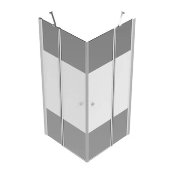 Van Marcke Hoover douche hoekinstap met draaideuren 90x90x195 Van Marcke Hoover Douche Hoekinstap Met Draaideuren 90x90x195 -Badkamerwinkel Voor Thuis 123 4164