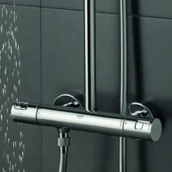 Grohe Regendouche Vitalio Joy Ø18 Cm Met Thermostatische Douchekraan 5 Grohe Regendouche Vitalio Joy Ø18 Cm Met Thermostatische Douchekraan -Badkamerwinkel Voor Thuis 123 4171