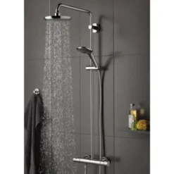 Grohe Regendouche Vitalio Joy Ø18 Cm Met Thermostatische Douchekraan 6 Grohe Regendouche Vitalio Joy Ø18 Cm Met Thermostatische Douchekraan -Badkamerwinkel Voor Thuis 123 4172