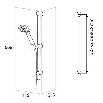 Tiger Splash doucheset Alicante waterbesparend chroom Tiger Splash Doucheset Alicante Waterbesparend Chroom -Badkamerwinkel Voor Thuis 123 4203
