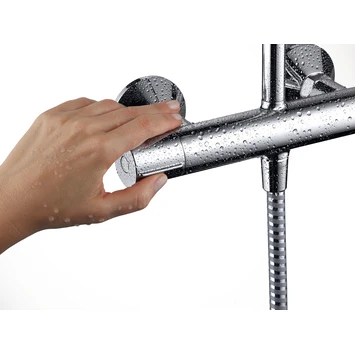 Hansgrohe douchesysteem Vernis Blend 200 met thermostaatkraan chroom Hansgrohe Douchesysteem Vernis Blend 200 Met Thermostaatkraan Chroom -Badkamerwinkel Voor Thuis 123 4210