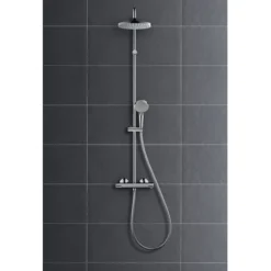 Hansgrohe Douchesysteem Vernis Blend 200 Met Thermostaatkraan Chroom 4 Hansgrohe Douchesysteem Vernis Blend 200 Met Thermostaatkraan Chroom -Badkamerwinkel Voor Thuis 123 4211
