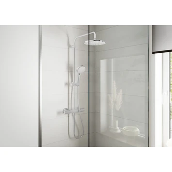 Hansgrohe douchesysteem Vernis Blend 200 met thermostaatkraan chroom Hansgrohe Douchesysteem Vernis Blend 200 Met Thermostaatkraan Chroom -Badkamerwinkel Voor Thuis 123 4212