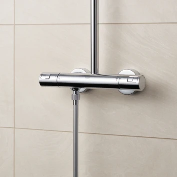 Grohe douchesysteem Vitalio start 250 vierkant met thermostaatkraan QuickFix chroom Grohe Douchesysteem Vitalio Start 250 Vierkant Met Thermostaatkraan QuickFix Chroom -Badkamerwinkel Voor Thuis 123 4227