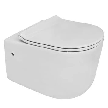 Van Marcke wandcloset Pureflow zonder spoelrand met softclose wc bril wit Van Marcke Wandcloset Pureflow Zonder Spoelrand Met Softclose Wc Bril Wit -Badkamerwinkel Voor Thuis 123 425