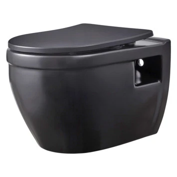 Atlantic Tyler wandcloset randloos zwart inclusief wcbril Atlantic Tyler Wandcloset Randloos Zwart Inclusief Wcbril -Badkamerwinkel Voor Thuis 123 429