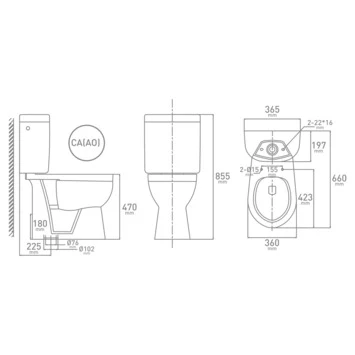 Van Marcke X-joy WC pack zonder spoelrand met Vloeraansluiting Van Marcke X-joy WC Pack Zonder Spoelrand Met Vloeraansluiting -Badkamerwinkel Voor Thuis 123 434