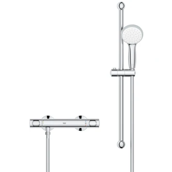 Grohe Precision Flow douchethermostaat incl. doucheset Grohe Precision Flow Douchethermostaat Incl. Doucheset -Badkamerwinkel Voor Thuis 123 4354