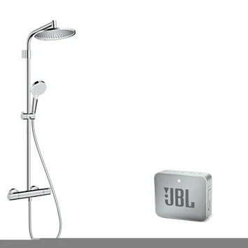 Hansgrohe regendouche Crometta S240 met thermostatische kraan incl. gratis JBL Speaker Hansgrohe Regendouche Crometta S240 Met Thermostatische Kraan Incl. Gratis JBL Speaker -Badkamerwinkel Voor Thuis 123 4372