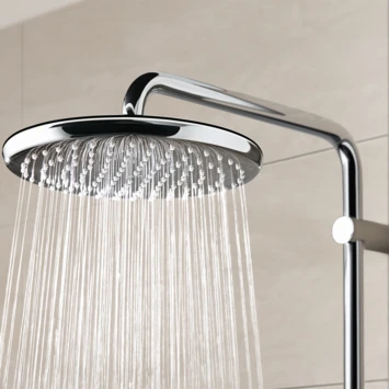 Grohe douchesysteem Vitalio start 250 rond met omstelling chroom Grohe Douchesysteem Vitalio Start 250 Rond Met Omstelling Chroom -Badkamerwinkel Voor Thuis 123 4389