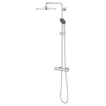 Grohe douchesysteem Vitalio joy 310 cooltouch met thermostaatkraan QuickFix chroom Grohe Douchesysteem Vitalio Joy 310 Cooltouch Met Thermostaatkraan QuickFix Chroom -Badkamerwinkel Voor Thuis 123 4413