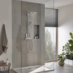 Grohe Douchesysteem Vitalio Joy 310 Cooltouch Met Thermostaatkraan QuickFix Chroom 5 Grohe Douchesysteem Vitalio Joy 310 Cooltouch Met Thermostaatkraan QuickFix Chroom -Badkamerwinkel Voor Thuis 123 4417