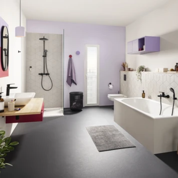 Grohe douchesysteem Vitalio start 250 rond met thermostaatkraan QuickFix mat zwart Grohe Douchesysteem Vitalio Start 250 Rond Met Thermostaatkraan QuickFix Mat Zwart -Badkamerwinkel Voor Thuis 123 4426