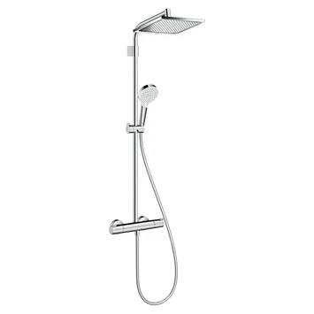Hansgrohe regendoucheset met thermostatische douchekraan Crometta E240 Varia Hansgrohe Regendoucheset Met Thermostatische Douchekraan Crometta E240 Varia -Badkamerwinkel Voor Thuis 123 4430