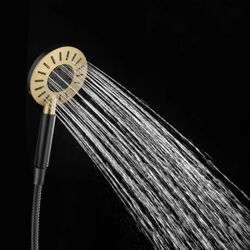 Tiger regendoucheset Akcent zwart/messing incl kraan en handdouche met 3 straalstanden Tiger Regendoucheset Akcent Zwart/messing Incl Kraan En Handdouche Met 3 Straalstanden -Badkamerwinkel Voor Thuis 123 4460