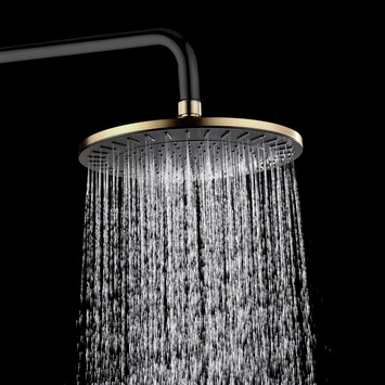 Tiger regendoucheset Akcent zwart/messing incl kraan en handdouche met 3 straalstanden Tiger Regendoucheset Akcent Zwart/messing Incl Kraan En Handdouche Met 3 Straalstanden -Badkamerwinkel Voor Thuis 123 4462