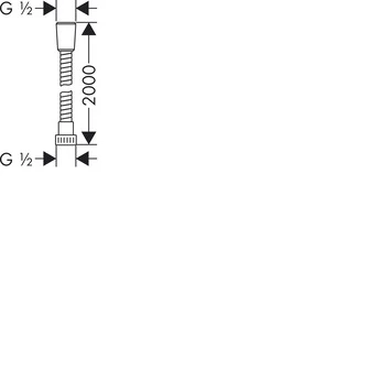 Hansgrohe Doucheslang Metaflex Chroom 200 cm Hansgrohe Doucheslang Metaflex Chroom 200 Cm -Badkamerwinkel Voor Thuis 123 4512