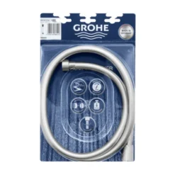 Grohe Doucheslang VitalioFlex Zilver 150 Cm 2 Grohe Doucheslang VitalioFlex Zilver 150 Cm -Badkamerwinkel Voor Thuis 123 4526