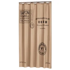 Sealskin Douchegordijn Savon De Provence Bruin Textiel 180x200 Cm