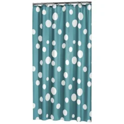 Sealskin Douchegordijn Bubbles Aqua PVC 200x180 Cm