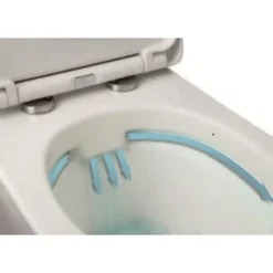 Lafiness Staand Toilet Zonder Spoelrand Wit 2 Lafiness Staand Toilet Zonder Spoelrand Wit -Badkamerwinkel Voor Thuis 123 463