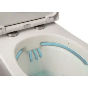 Lafiness staand toilet zonder spoelrand wit Lafiness Staand Toilet Zonder Spoelrand Wit -Badkamerwinkel Voor Thuis 123 463