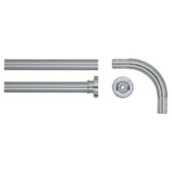 Sealskin Douchegordijnstang Seallux Hoekstang Chroom 90x90 Cm