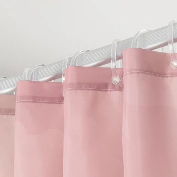 Sealskin douchegordijn earth 180x200cm d.roze/wht Sealskin Douchegordijn Earth 180x200cm D.roze/wht -Badkamerwinkel Voor Thuis 123 4639