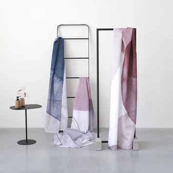 Sealskin douchegordijn earth 180x200cm d.roze/wht Sealskin Douchegordijn Earth 180x200cm D.roze/wht -Badkamerwinkel Voor Thuis 123 4647