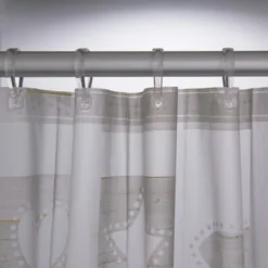 Sealskin Douchegordijn Chalk Grijs 180x200 Cm 2 Sealskin Douchegordijn Chalk Grijs 180x200 Cm -Badkamerwinkel Voor Thuis 123 4652