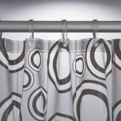 Sealskin Douchegordijn Circolo Grijs 180x200 Cm 2 Sealskin Douchegordijn Circolo Grijs 180x200 Cm -Badkamerwinkel Voor Thuis 123 4677
