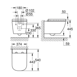 Grohe Wandcloset Ceramic 4 Grohe Wandcloset Ceramic -Badkamerwinkel Voor Thuis 123 469