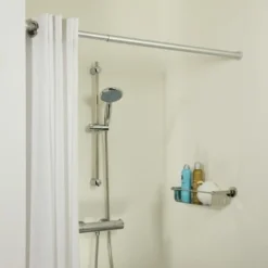 Sealskin Douchegordijnstang Seallux Verstelbaar Aluminium 80-130 Cm 2 Sealskin Douchegordijnstang Seallux Verstelbaar Aluminium 80-130 Cm -Badkamerwinkel Voor Thuis 123 4709