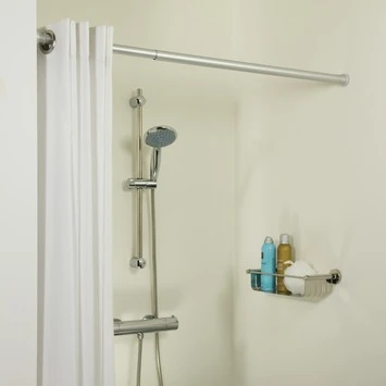 Sealskin Douchegordijnstang Seallux Verstelbaar Aluminium 80-130 cm Sealskin Douchegordijnstang Seallux Verstelbaar Aluminium 80-130 Cm -Badkamerwinkel Voor Thuis 123 4709