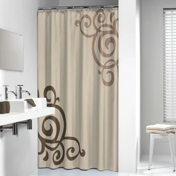 Sealskin Douchegordijn Duchess 180x200 cm ecru Sealskin Douchegordijn Duchess 180x200 Cm Ecru -Badkamerwinkel Voor Thuis 123 4749